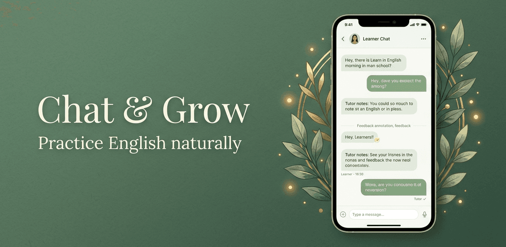 Chat and Grow Android App Interface Overview